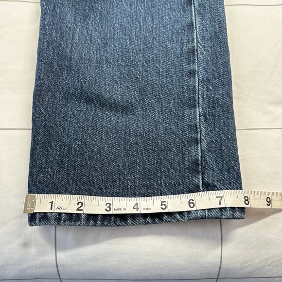 Levi's Premium Jeans Womens 29x34 Blue 501 Curve Dark Wash Button Fly Denim - Picture 16 of 16